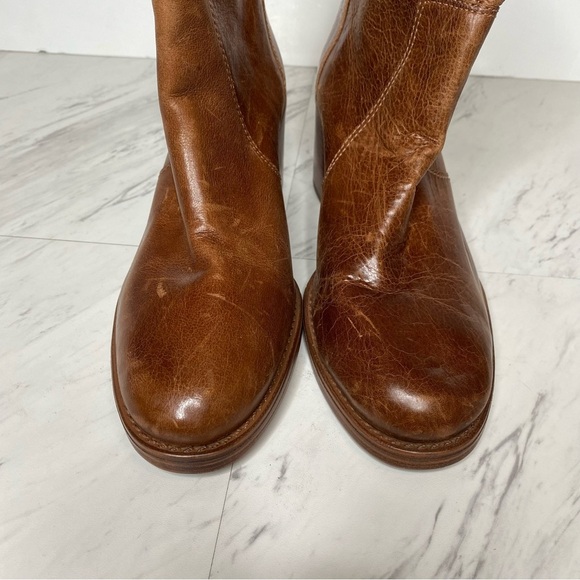 Vince Camuto Zeldina Brown Stacked Heel Boot 8M - Picture 11 of 15